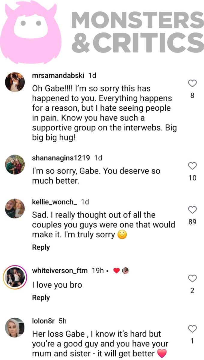 90 day fiance viewers on instagram comment on gabe pabon and isabel posada's divorce