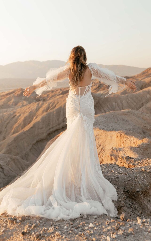rustic boho wedding dress - estele by All Who Wander