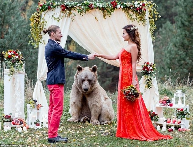 Russian Couple's Wedding Hosted by a Bear - Say Yes to the Dress TLC