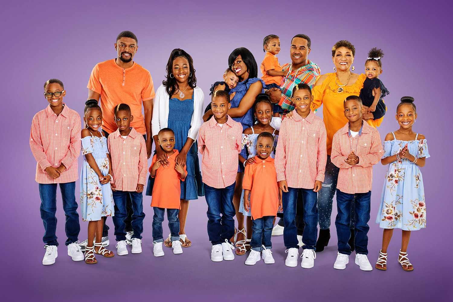 Karen and Deon Derrico with some of their children