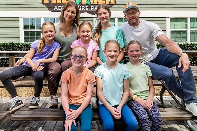 Danielle Busby looking emotional