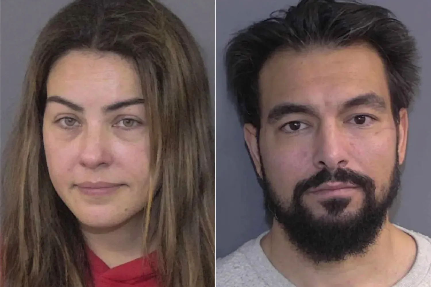 Veronica Rodriguez and Seth Daryoushfar booking photos