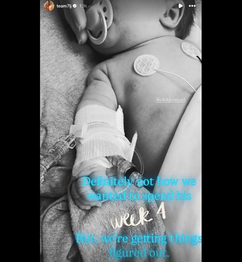 Liz Johnston’s 4-Week-Old Baby Coleman HOSPITALIZED — “Definitely Not How We Wanted to Spend His Week 4”