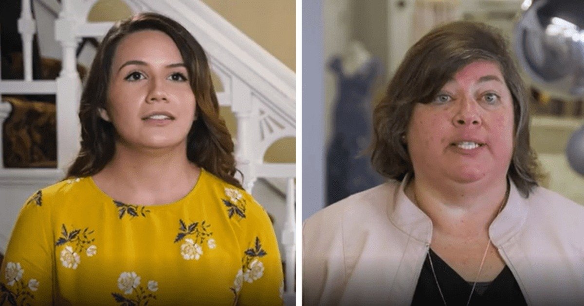 Justina and Annette I Love a Mama's Boy wedding dress shopping