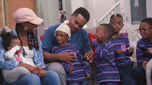 Deon and Karen Derrico with their children