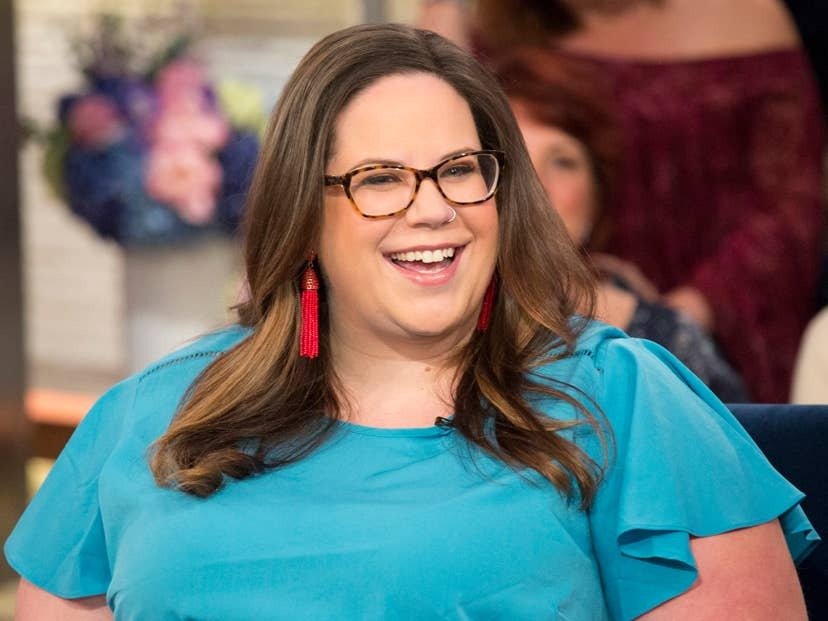 Whitney Way Thore smiling in a talk-show appearance