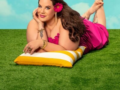 Whitney Way Thore in a pink dress in a TLC promo shoot