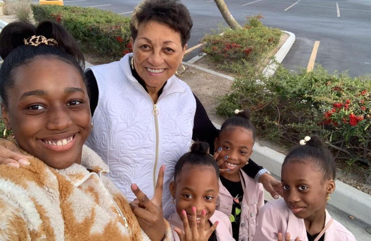 GG Derrico with grandchildren