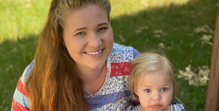 Mykelti Brown Padron with her child