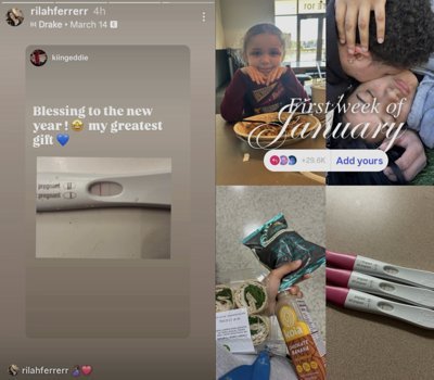 Rilah Ferrer's Instagram Story pregnancy announcement