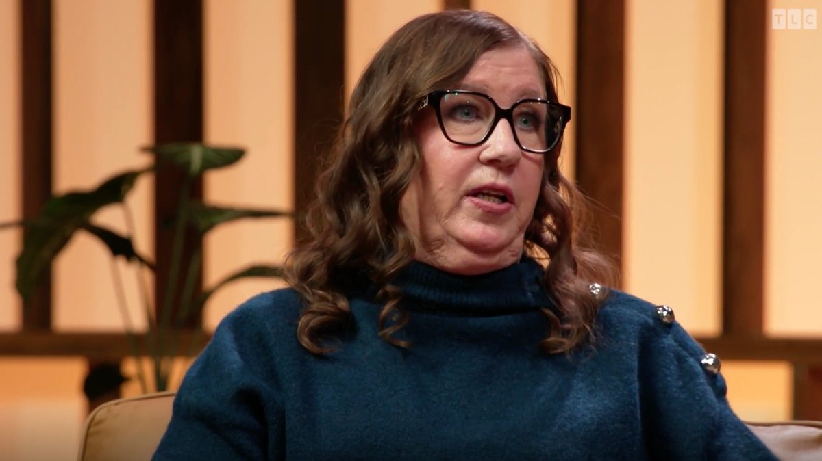 Jenny Slatten speaking during a 90 Day Fiancé: The Other Way tell-all