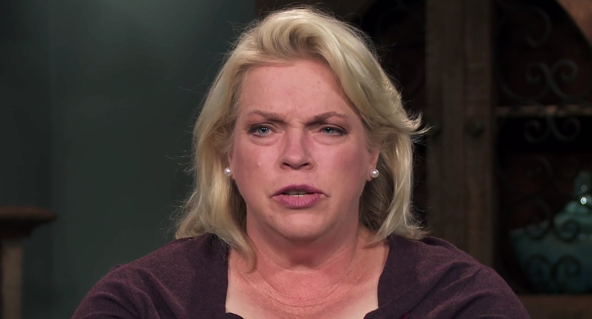 Janelle Brown serious in confessional