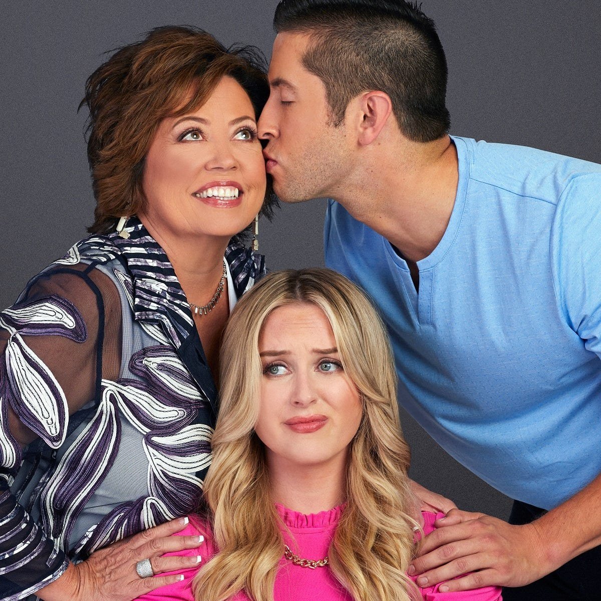 Matt McAdams with his mother Kelly and ex-girlfriend Brittany