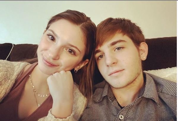 Young Caelan Morrison and McKayla Adkins in a selfie together