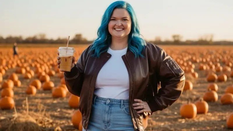Amy Slaton blue hair pumpkin patch 2026