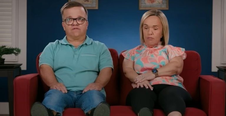 Trent and Amber Johnston sitting together in confessional