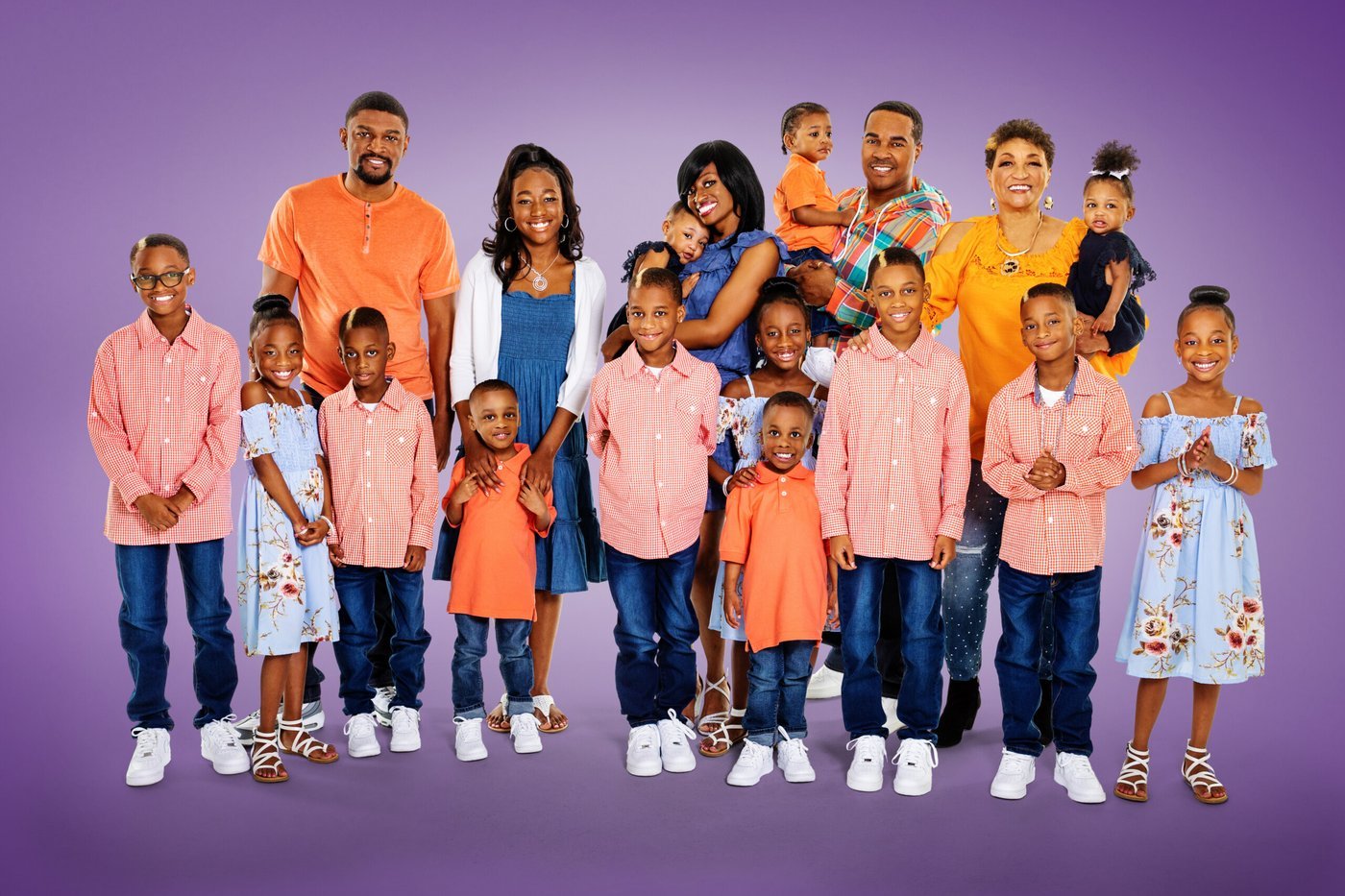 Deon Derrico with Karen, GG and their children in a family photo
