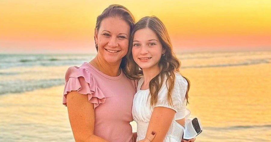 Danielle and Blayke Busby beach sunset