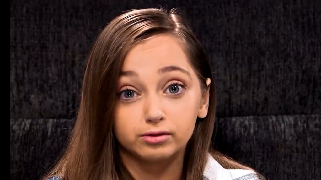 Close-up of Shauna Rae looking emotional