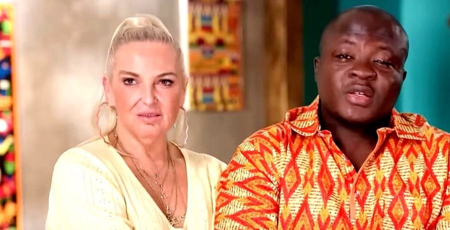 Angela Deem and Michael Ilesanmi in confessional