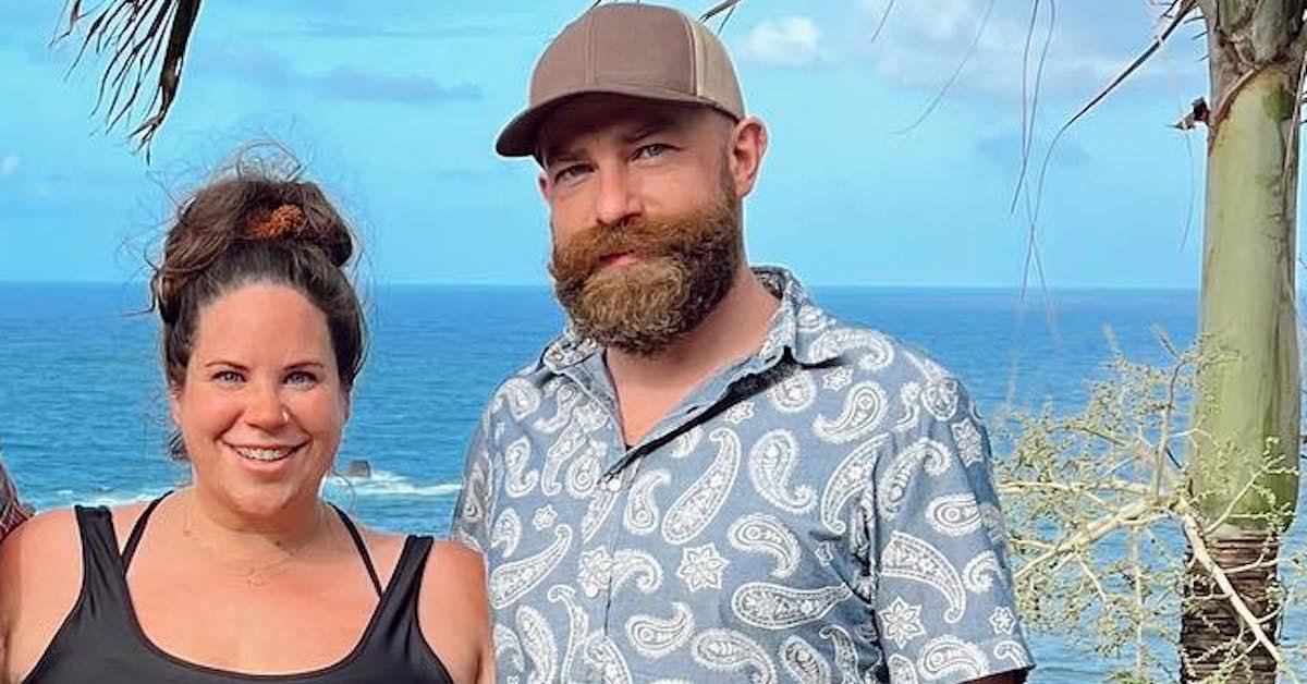 Whitney Thore and Lennie Alehat smiling on a beach in 2022