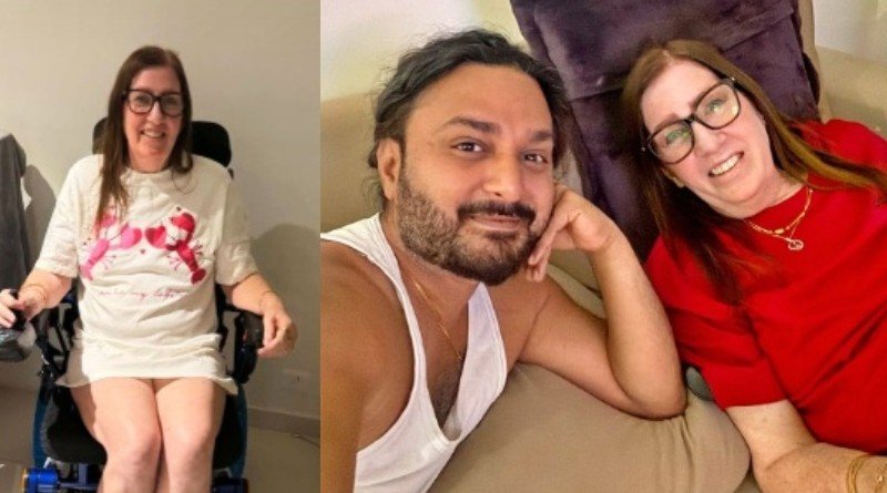 Jenny Slatten and Sumit Singh enjoying time together