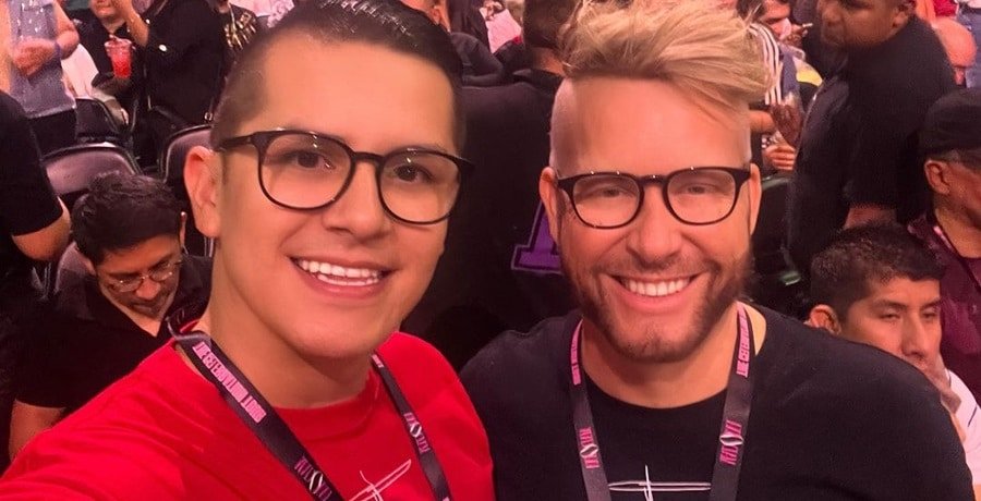 Kenny Niedermeier and Armando Rubio taking a candid selfie at an event