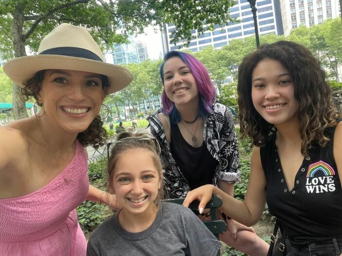 Shauna Rae with friends in New York City