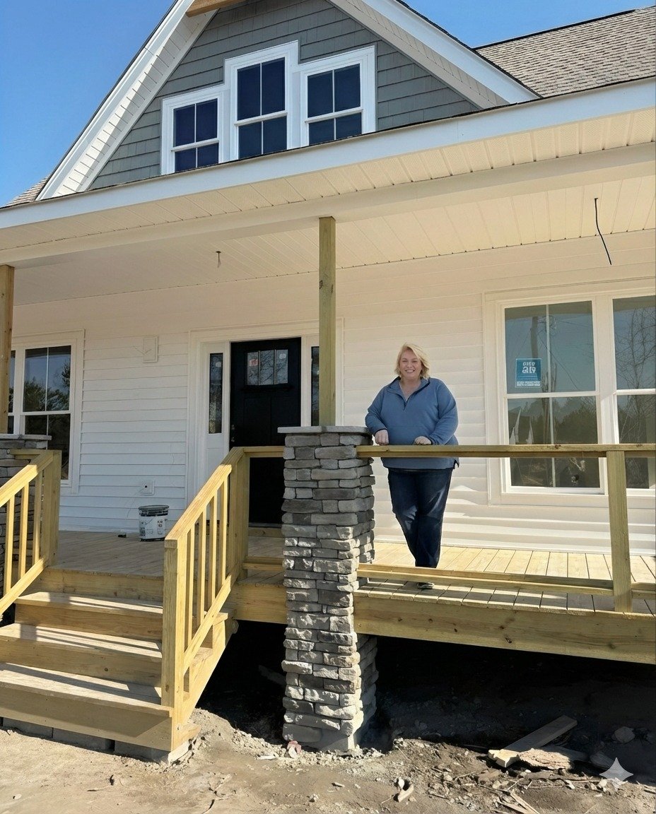 Janelle Brown at her new North Carolina home
