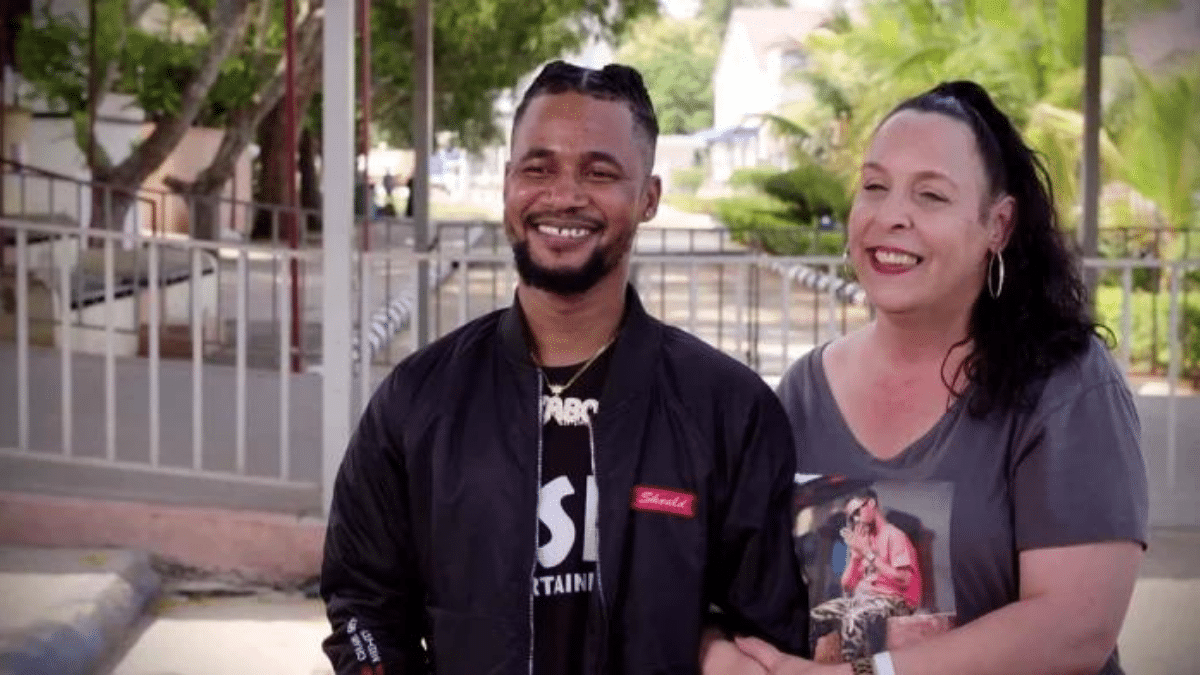 Kimberly Menzies with Usman in Nigeria
