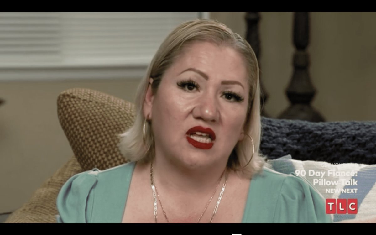 Nancy in a confessional interview