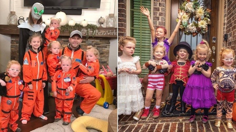 Busby family Halloween costume collage