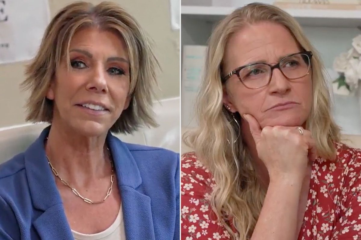 Meri Brown and Christine Brown Woolley face each other for their first 1-on-1 conversation in years
