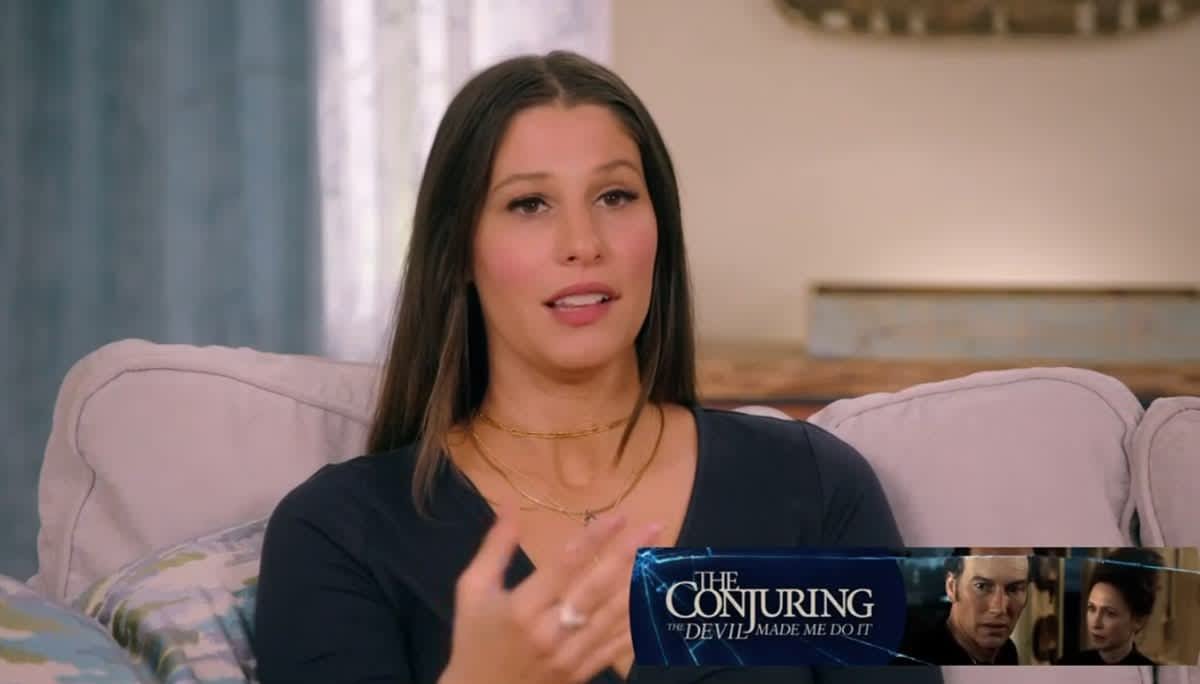 Janelle McAloon speaking in a confessional interview
