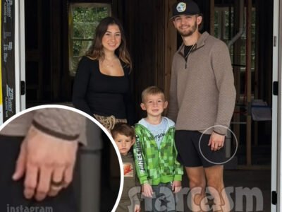 Jenna Ronan and JJ Della with their sons at their new house build