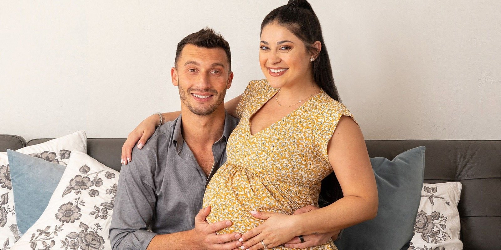 Loren and Alexei Brovarnik during Loren's pregnancy