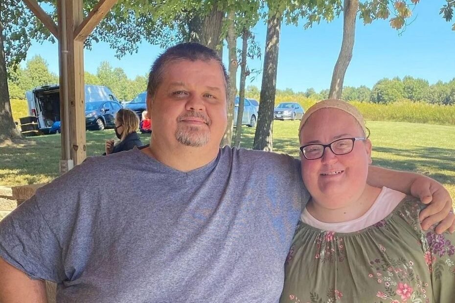Chris Combs and Brittany Combs outdoors
