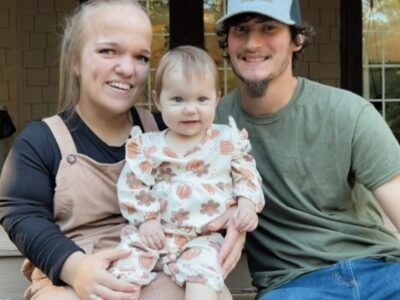 Liz Johnston, Brice Bolden and baby Leighton