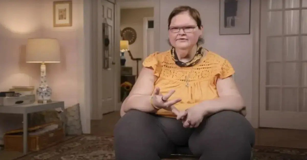 Tammy Slaton confessional in a yellow top in 1000-LB Sisters