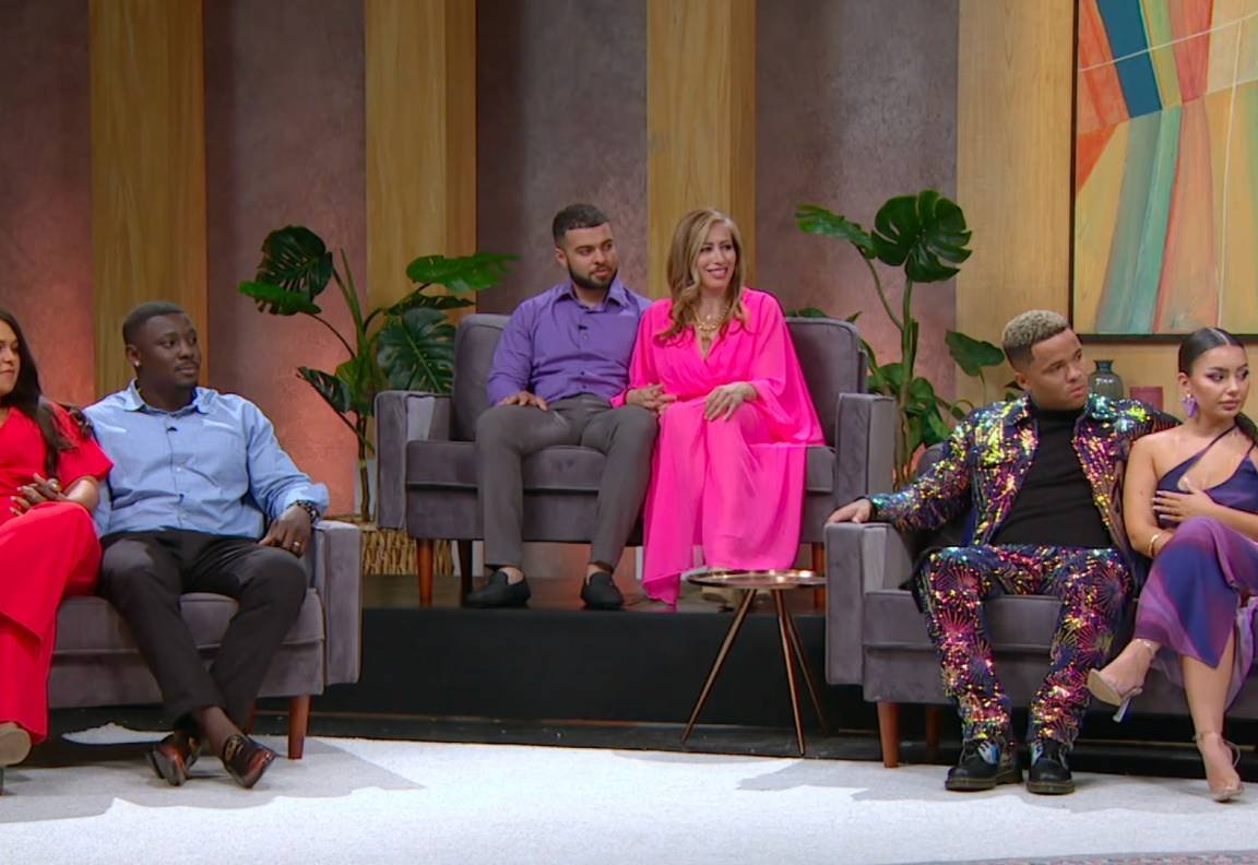 90 Day Fiancé Season 9 Tell-All cast on stage