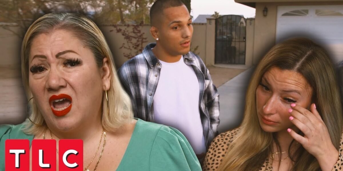 Nancy shouting while Kristy cries and Roberto stands between them on I Love a Mama's Boy