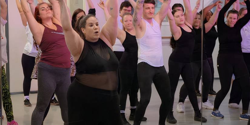 Whitney Thore dancing in a dance class