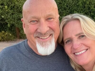 Christine Brown Woolley and David Woolley smiling together